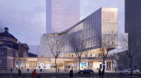 Charlotte Main Library — facade visualization