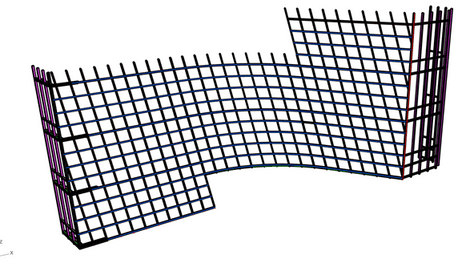 Structural grid — mullions, transoms, and bay logic